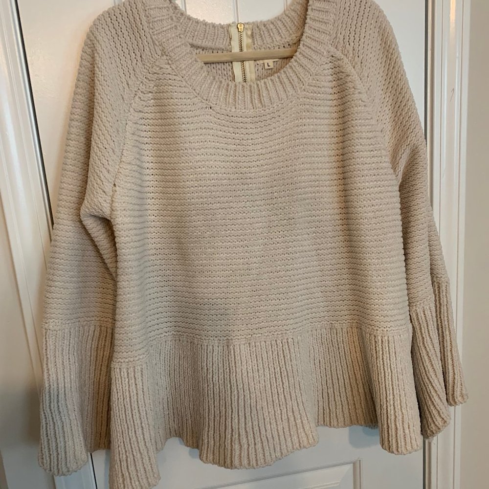 POL Cream Dolman Sleeve Sweater
